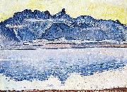 Ferdinand Hodler Stockhornkette mit Thunersee oil on canvas
